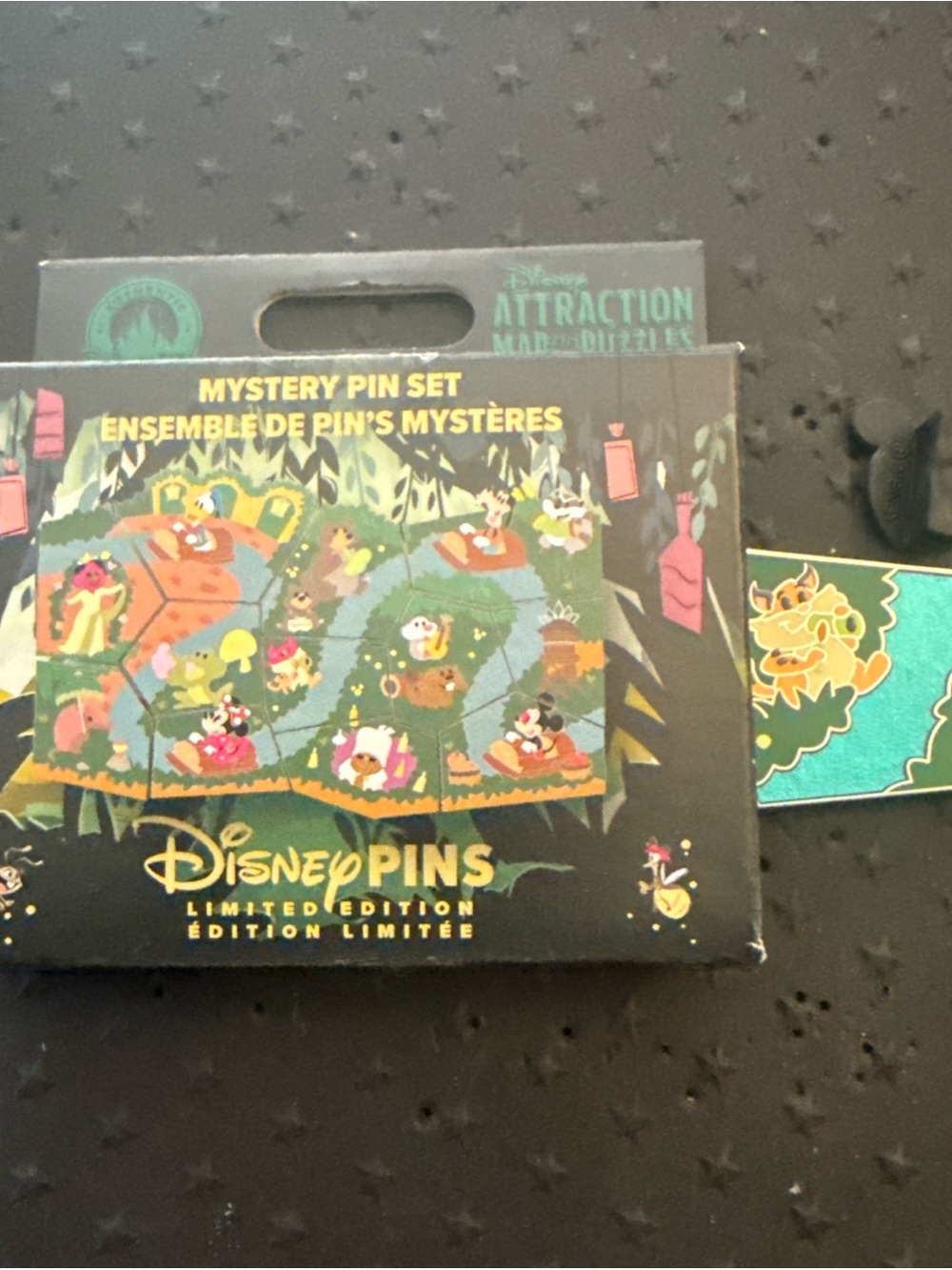 LE Disney 2026 Tiana's Bayou Adventure Attraction Map Puzzle Mystery Pin Bobcat